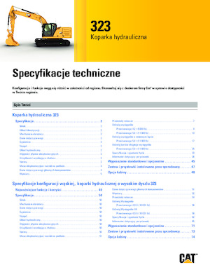Koparki gąsienicowe Caterpillar 323