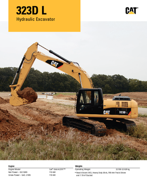 Koparki gąsienicowe Caterpillar 323D L