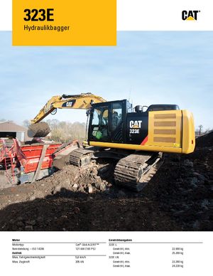 Koparki gąsienicowe Caterpillar 323E L