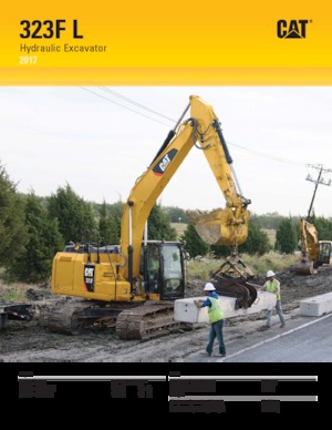 Koparki gąsienicowe Caterpillar 323F L