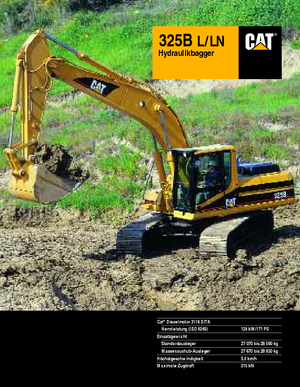 Koparki gąsienicowe Caterpillar 325 B LN