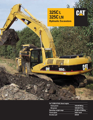 Koparki gąsienicowe Caterpillar 325 C LN