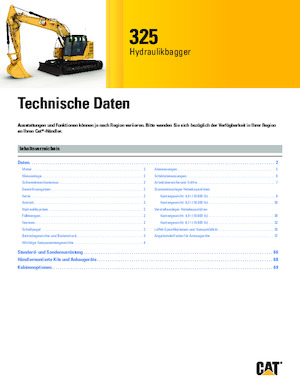 Koparki gąsienicowe Caterpillar 325