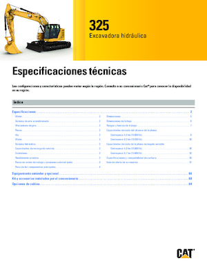 Koparki gąsienicowe Caterpillar 325