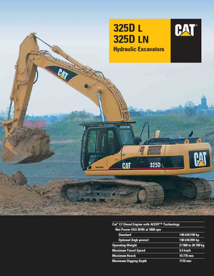 Koparki gąsienicowe Caterpillar 325D LN