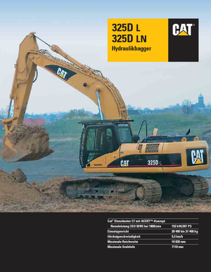Koparki gąsienicowe Caterpillar 325D LN