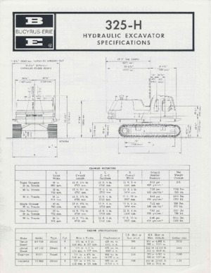 Koparki gąsienicowe Bucyrus 325-H