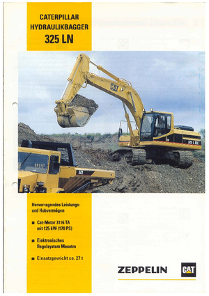Koparki gąsienicowe Caterpillar 325 L N (m)