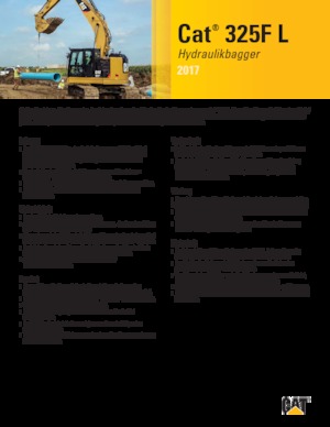 Koparki gąsienicowe Caterpillar 325F L