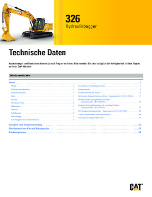 Koparki gąsienicowe Caterpillar 326