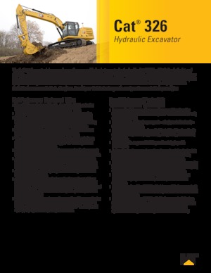 Koparki gąsienicowe Caterpillar 326