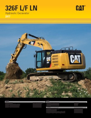 Koparki gąsienicowe Caterpillar 326F L