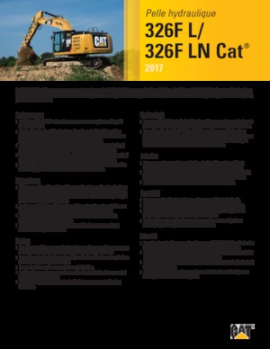 Koparki gąsienicowe Caterpillar 326F LN
