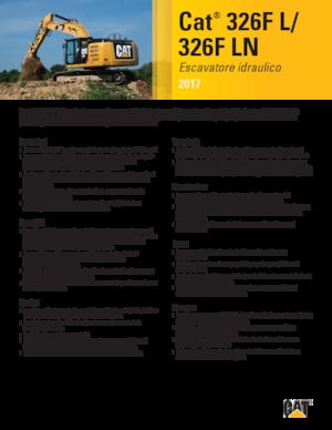 Koparki gąsienicowe Caterpillar 326F LN