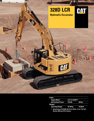 Koparki gąsienicowe Caterpillar 328D LCR