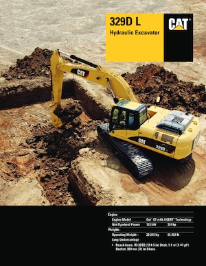 Koparki gąsienicowe Caterpillar 329D