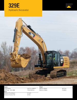 Koparki gąsienicowe Caterpillar 329E