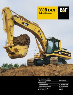 Koparki gąsienicowe Caterpillar 330 B LN