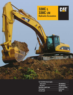 Koparki gąsienicowe Caterpillar 330 C LN