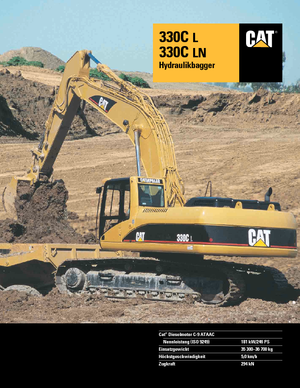 Koparki gąsienicowe Caterpillar 330 C LN