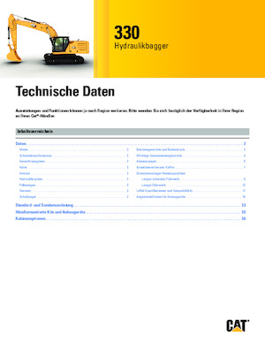 Koparki gąsienicowe Caterpillar 330