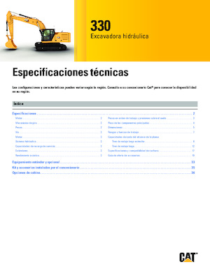 Koparki gąsienicowe Caterpillar 330