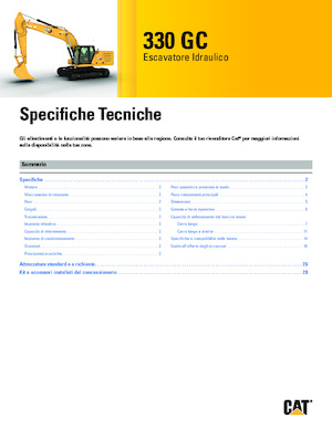 Koparki gąsienicowe Caterpillar 330 GC