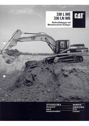 Koparki gąsienicowe Caterpillar 330 L N