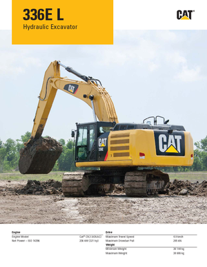 Koparki gąsienicowe Caterpillar 336D L