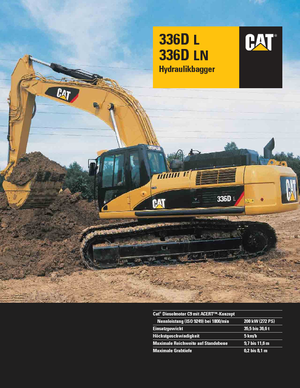 Koparki gąsienicowe Caterpillar 336D LN
