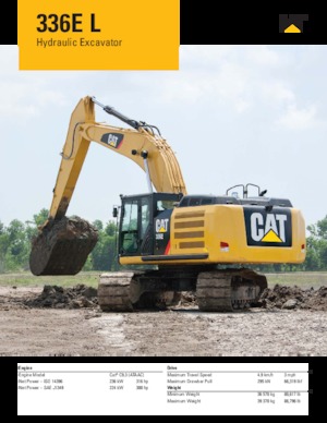 Koparki gąsienicowe Caterpillar 336E