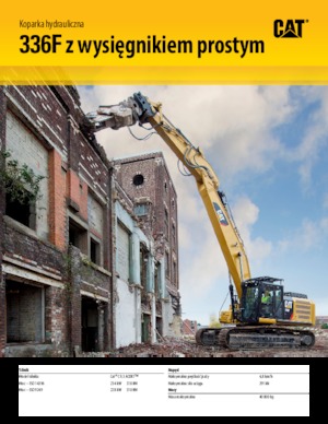 Koparki gąsienicowe Caterpillar 336F L