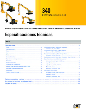 Koparki gąsienicowe Caterpillar 340