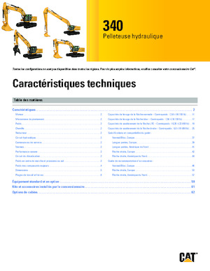 Koparki gąsienicowe Caterpillar 340