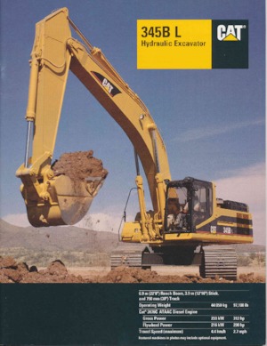Koparki gąsienicowe Caterpillar 345B