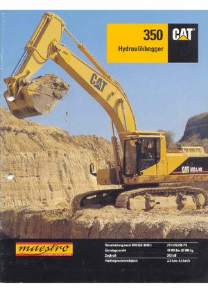 Koparki gąsienicowe Caterpillar 350 L