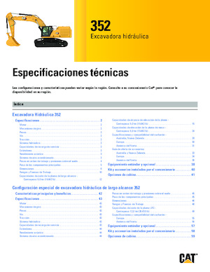 Koparki gąsienicowe Caterpillar 352