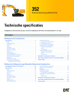 Koparki gąsienicowe Caterpillar 352