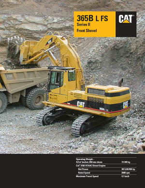 Koparki gąsienicowe Caterpillar 365 B L II