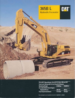 Koparki gąsienicowe Caterpillar 365B