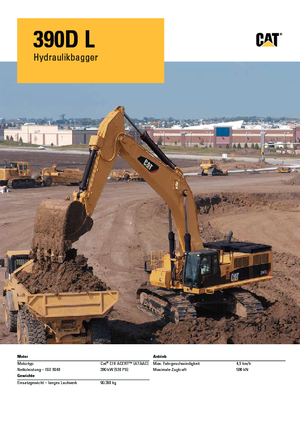 Koparki gąsienicowe Caterpillar 390D L
