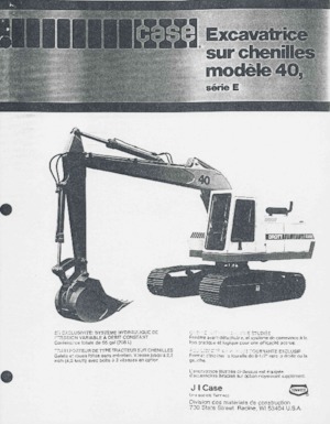 Koparki gąsienicowe Case 40E
