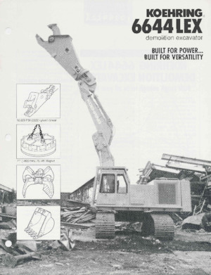 Koparki do prac przeładunkowych Koehring 6644 LEX