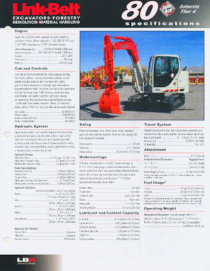 Koparki gąsienicowe Link-Belt 80 Spin Ace