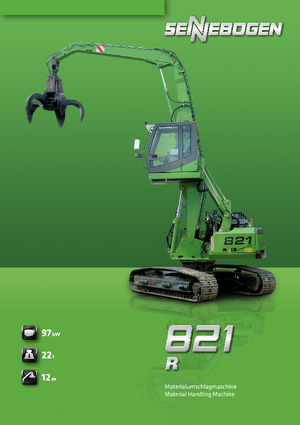 Koparki gąsienicowe Sennebogen 821 R