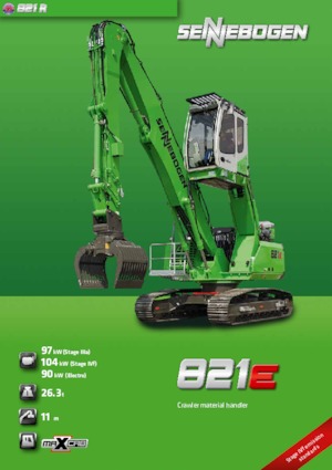 Koparki do prac przeładunkowych Sennebogen 821R E