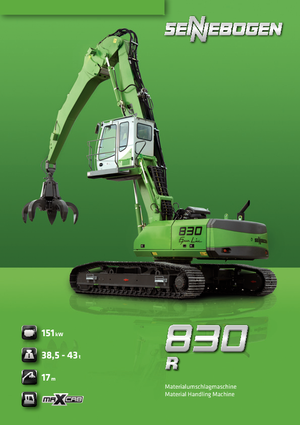 Koparki gąsienicowe Sennebogen 830 R