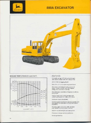 Koparki gąsienicowe John Deere Construction 890A