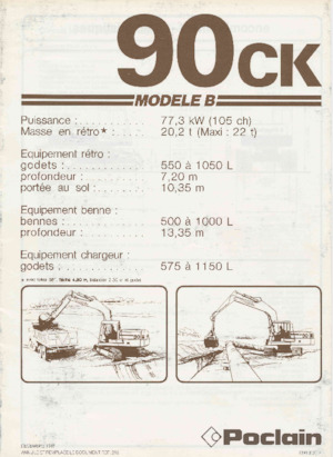 Koparki do prac przeładunkowych Case Poclain 90CK