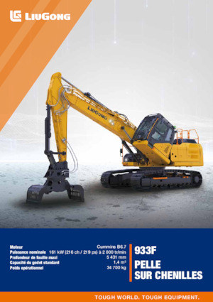 Koparki gąsienicowe Liugong 933FDM